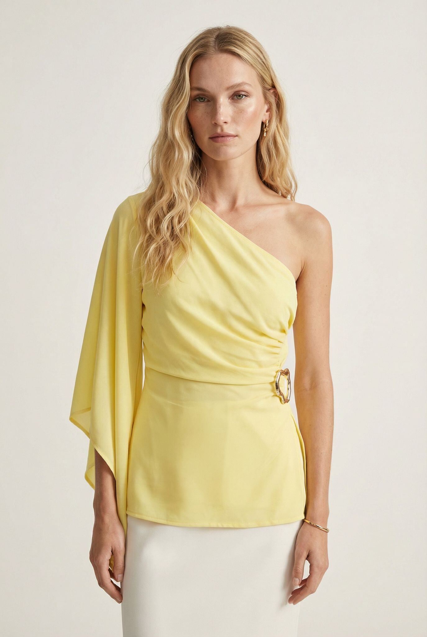 Grossiste Frime Paris - Top asymétrique drapé