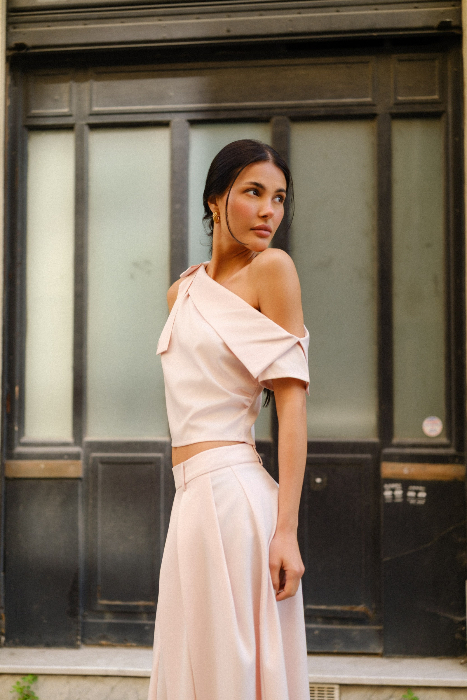 Grossiste Frime Paris - Top asymétrique avec noeud