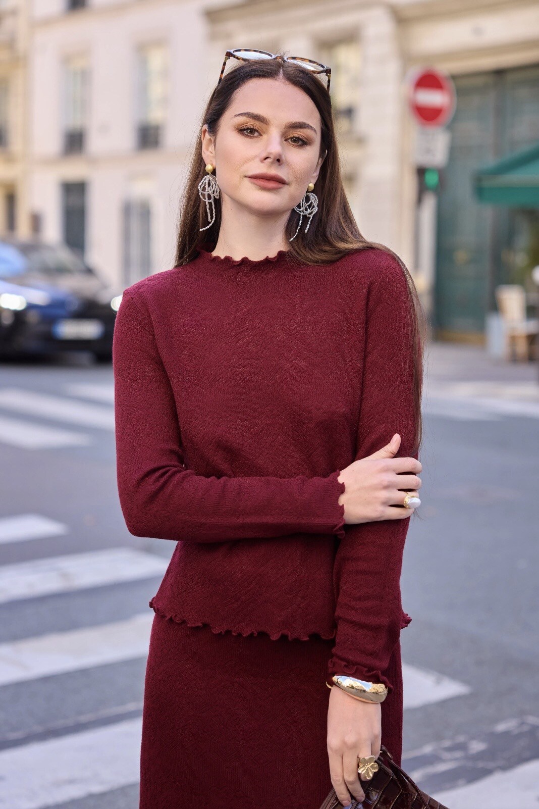 Grossiste Frime Paris - Top en maille dentelle ajourée