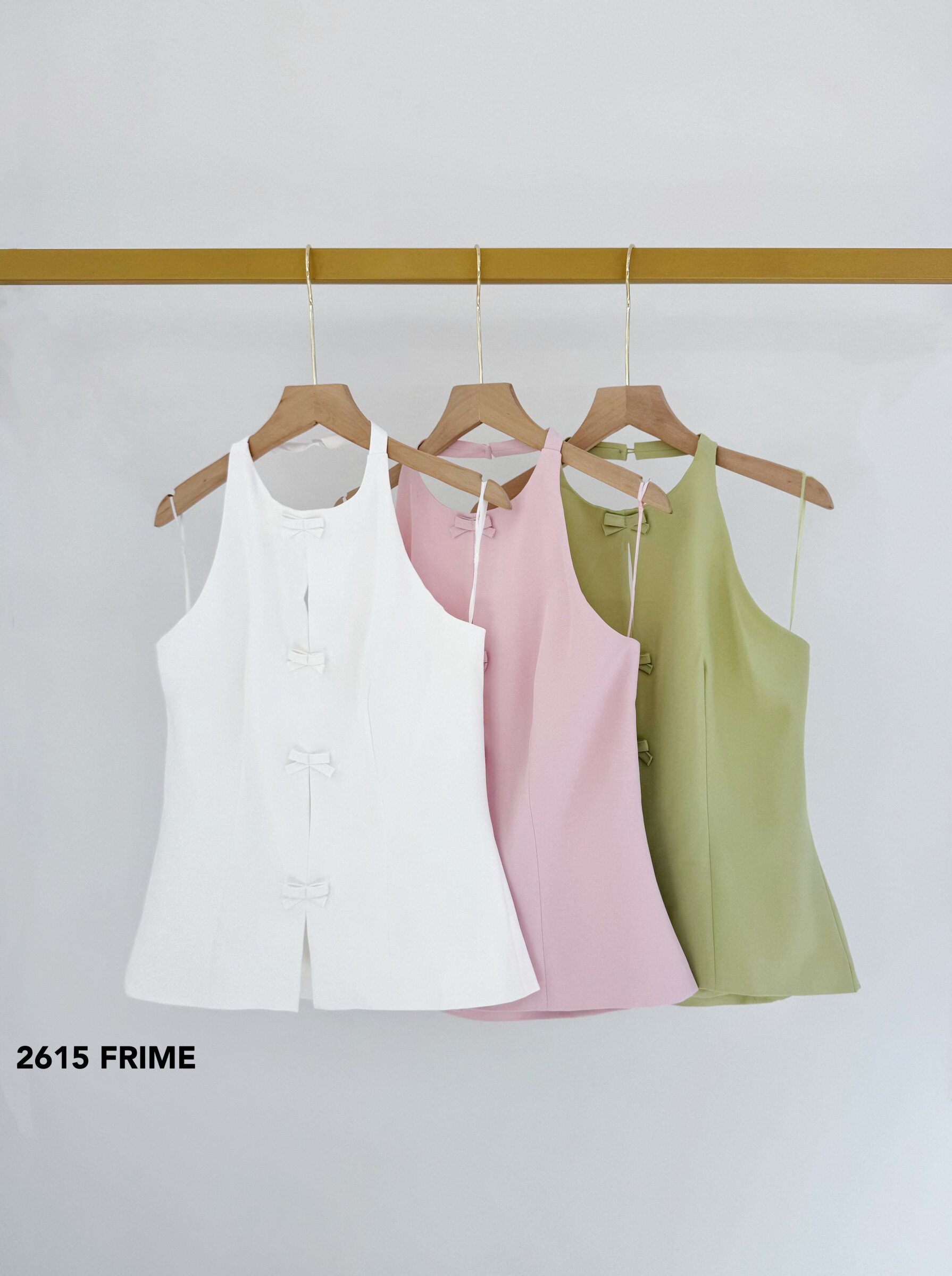 Wholesaler Frime Paris - Top with sleeveless knots