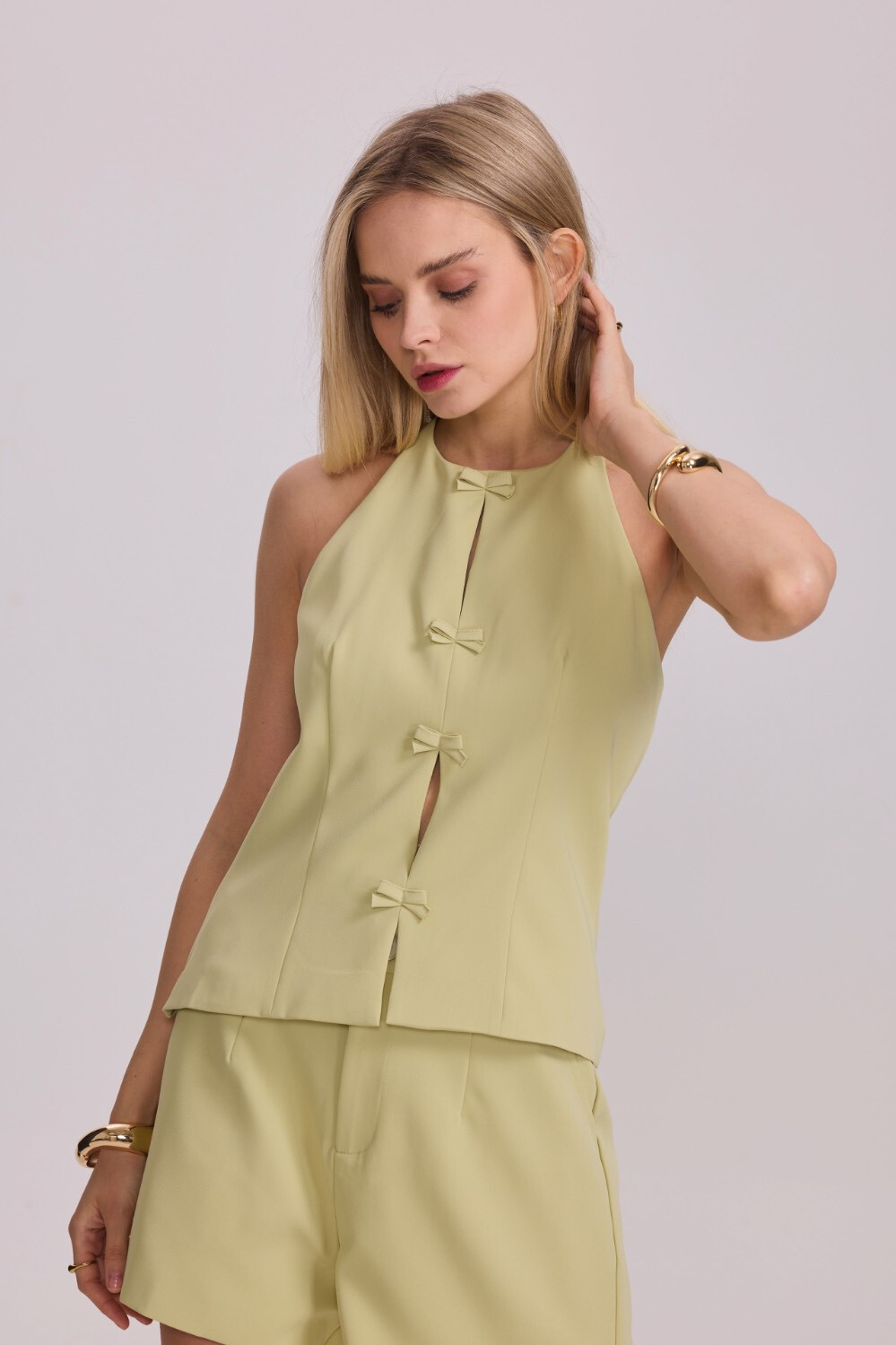 Großhändler Frime Paris - Top mit ärmellosen Knoten