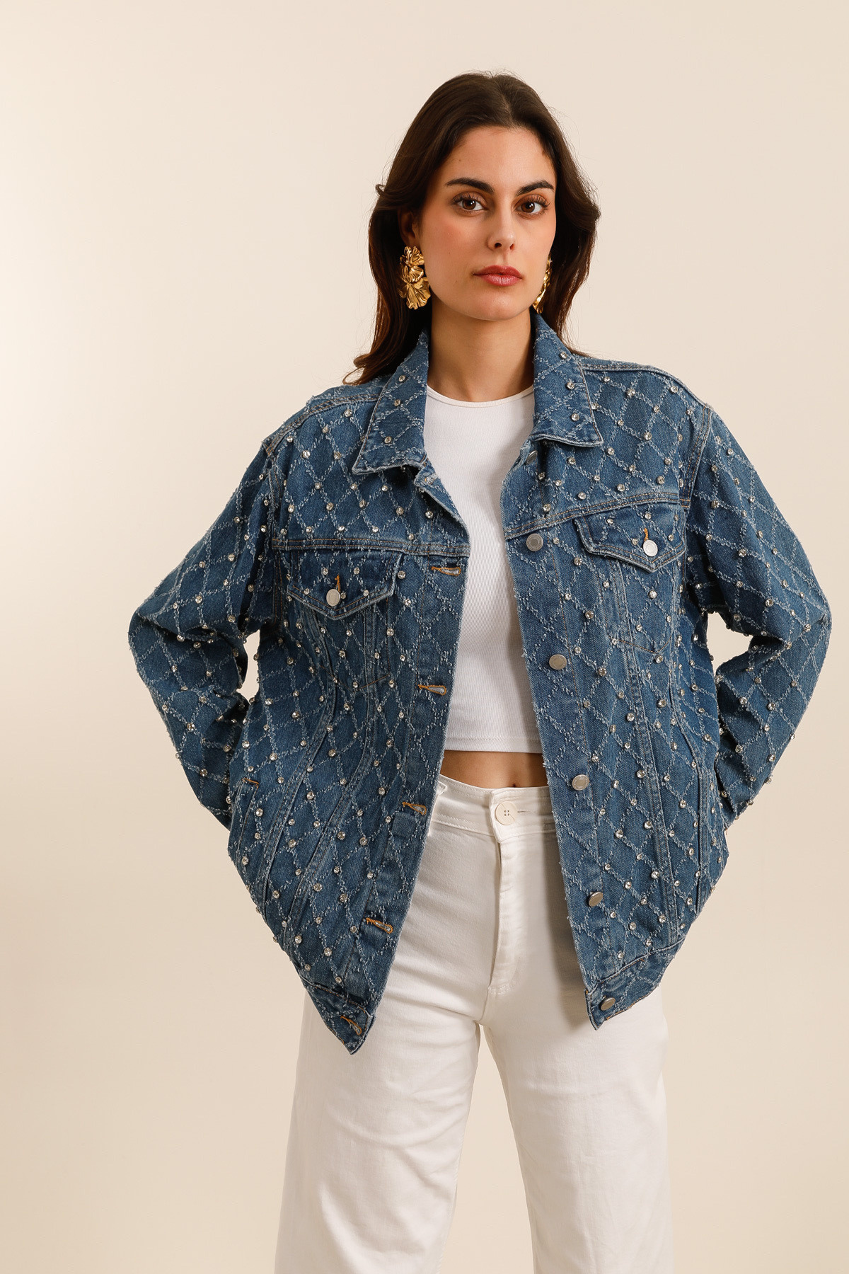 Großhändler Frime Paris - Oversize-Jeansjacke