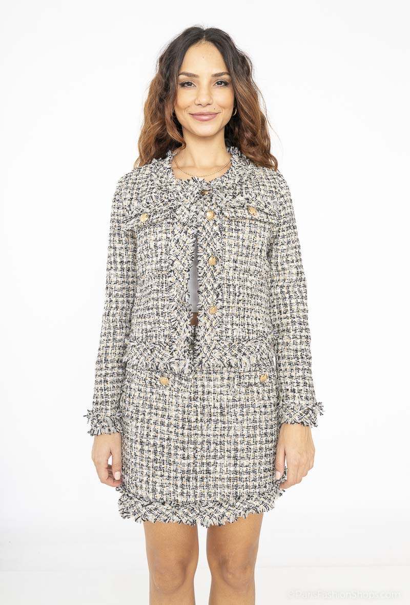 Mayorista Frime Paris - Chaqueta estructurada de tweed