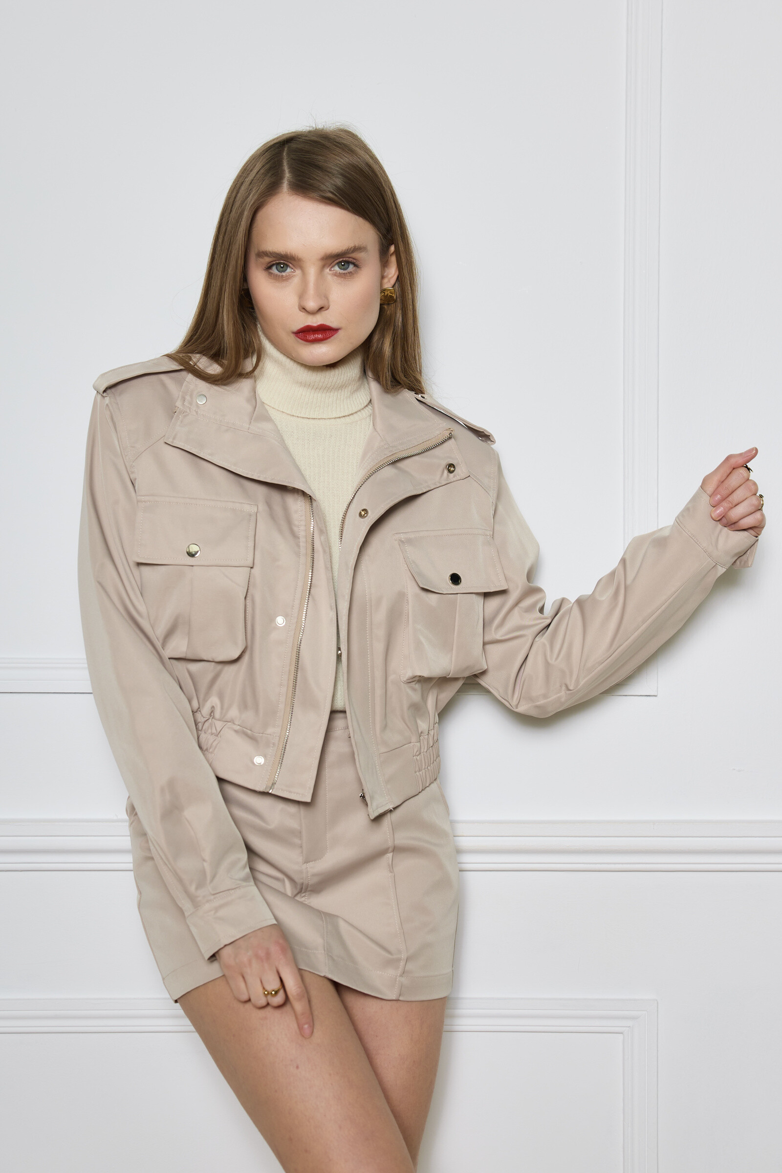 Wholesaler Frime Paris - Cropped cargo style jacket