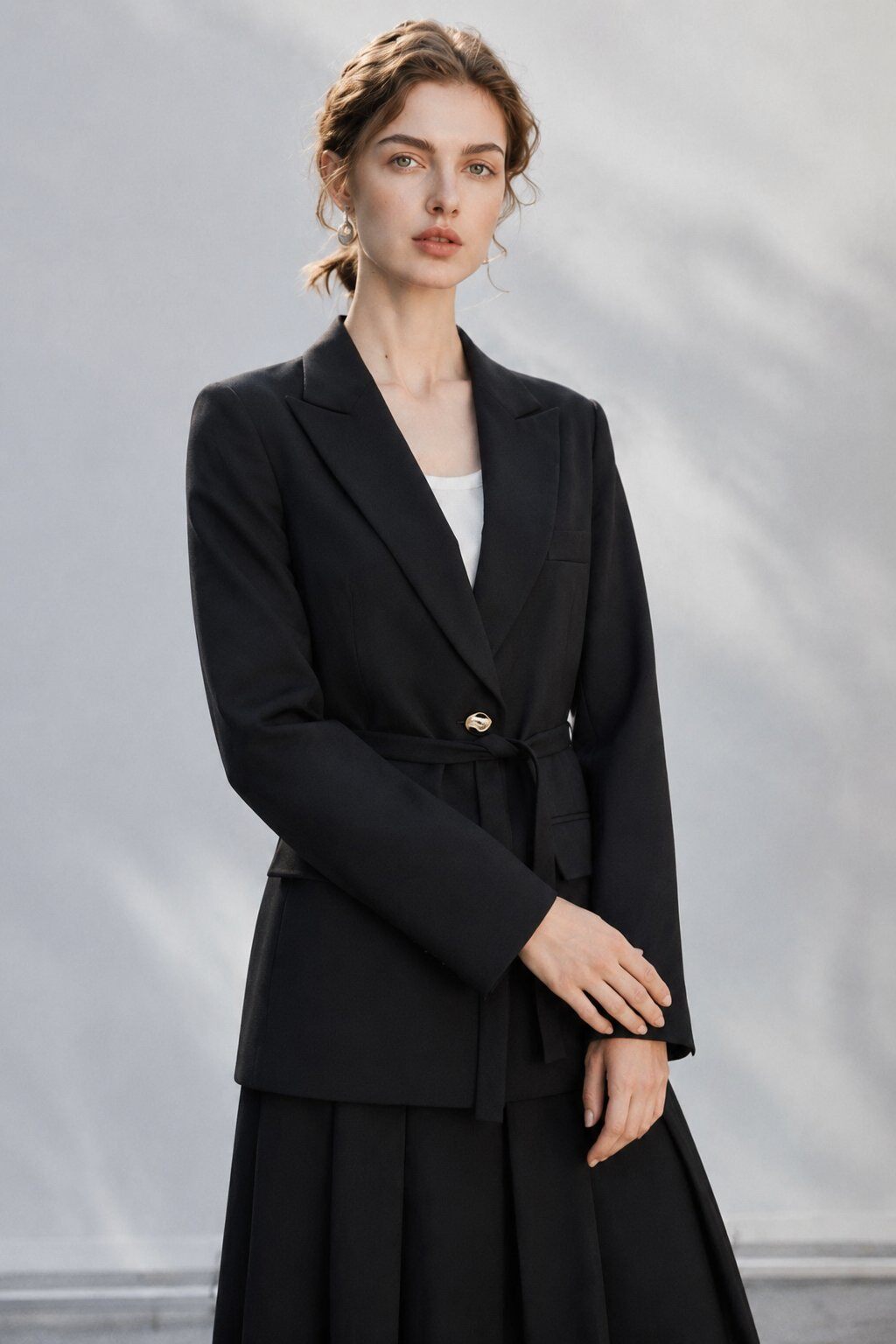 Mayorista Frime Paris - Chaqueta blazer con cinturón para atar