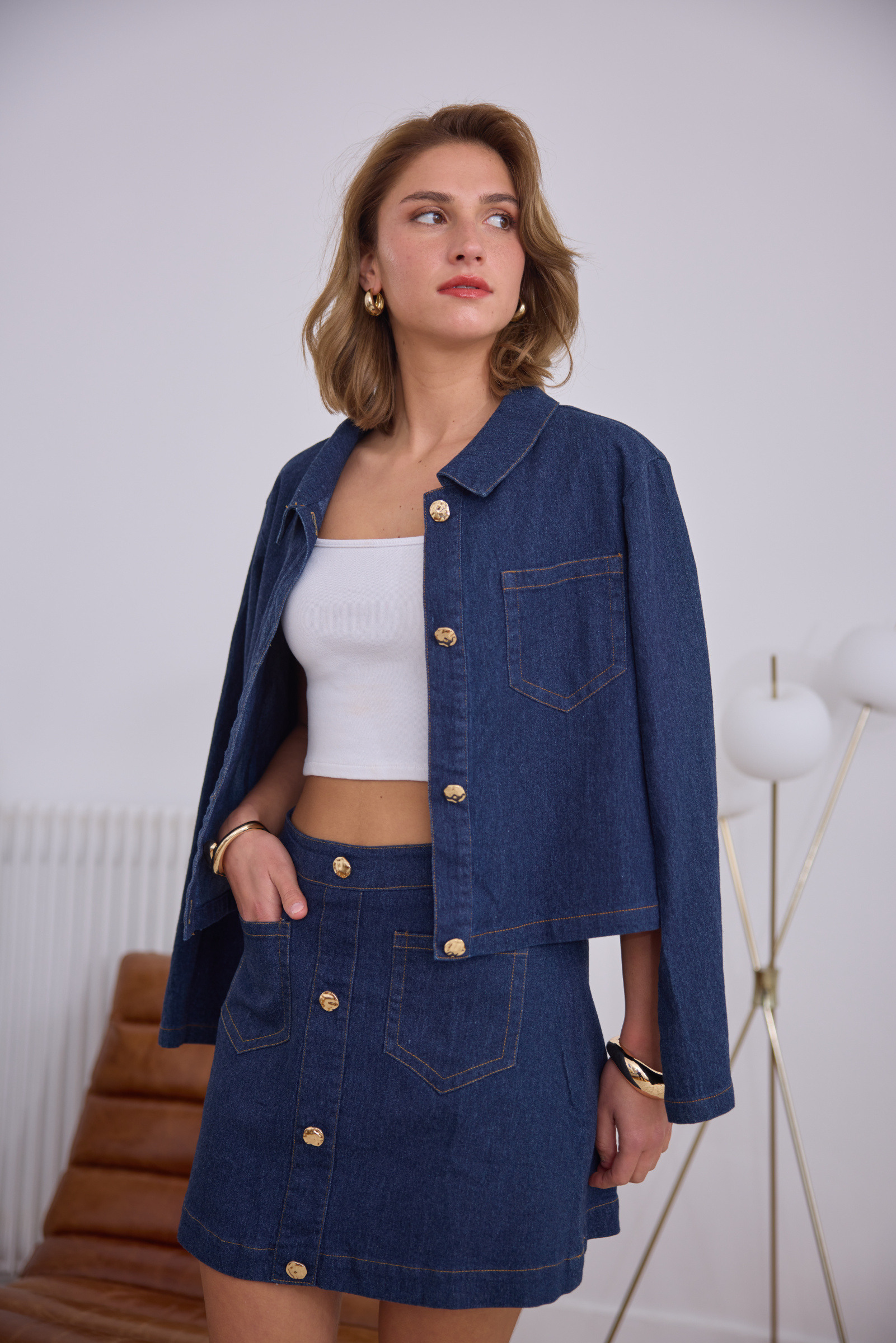 Grossiste Frime Paris - Veste courte en jean
