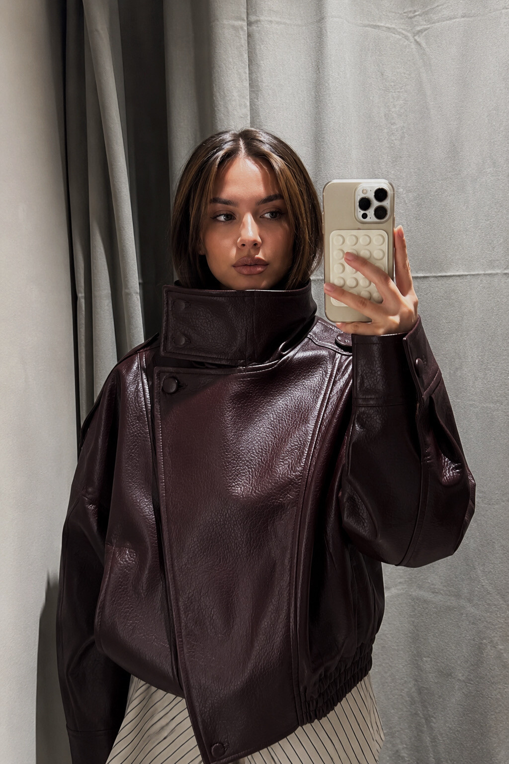Großhändler Frime Paris - Bikerjacke aus Kunstleder