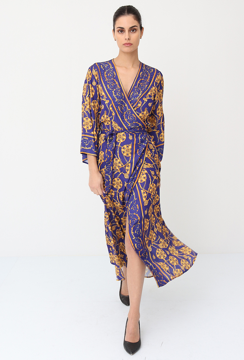 Großhändler Frime Paris - Langes Wickelkleid