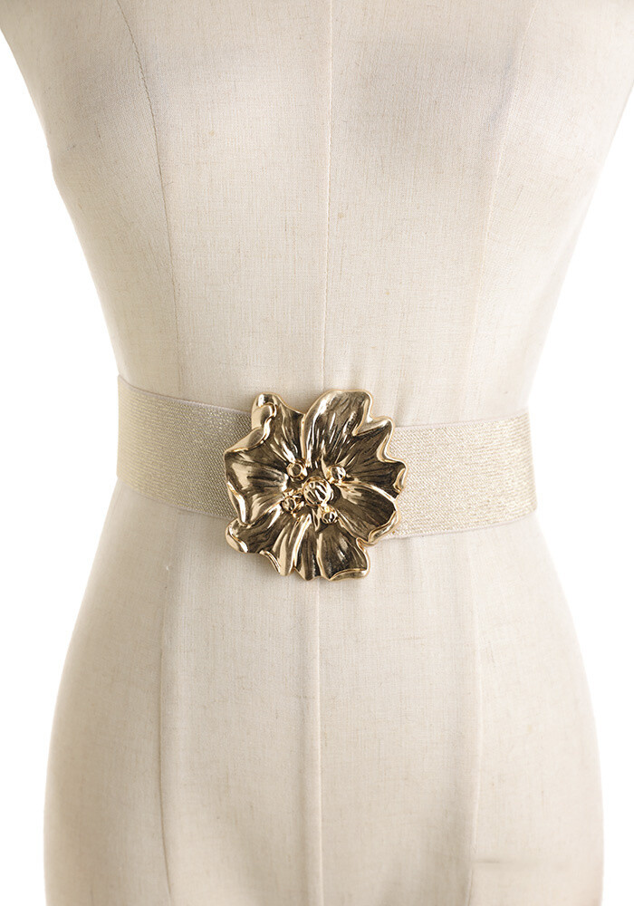 Wholesaler Jamilla - Elastane belt with metal buckle