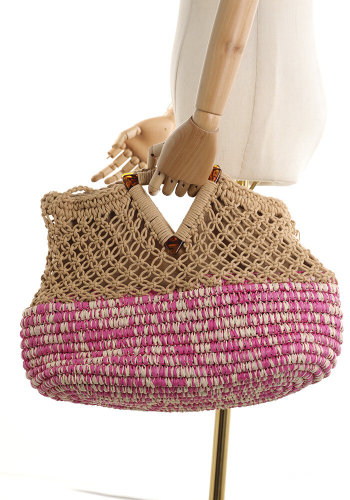 Mayorista Jamilla - Bolso bordado con asa y correa para el hombro