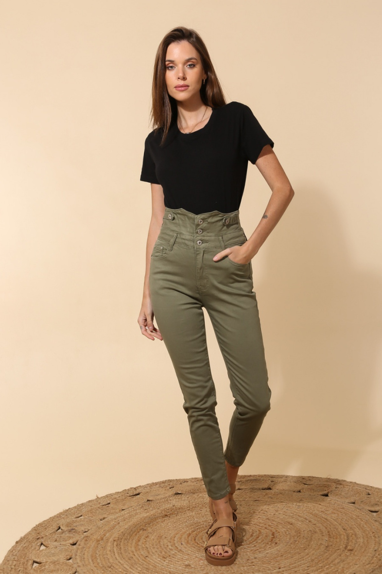 Wholesaler G-Smack - plus size white buttoned jeans