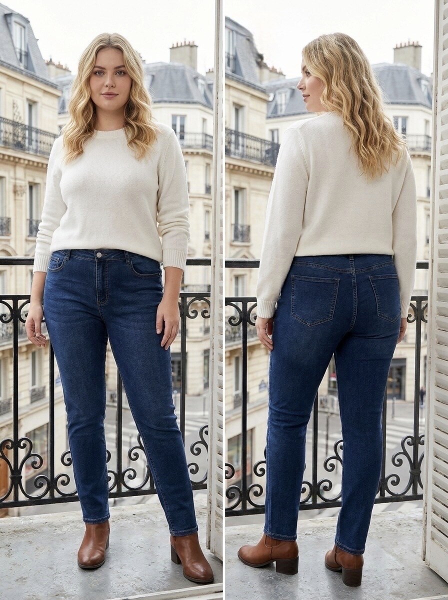 Grossista G-Smack - Jeans blu in super taglia