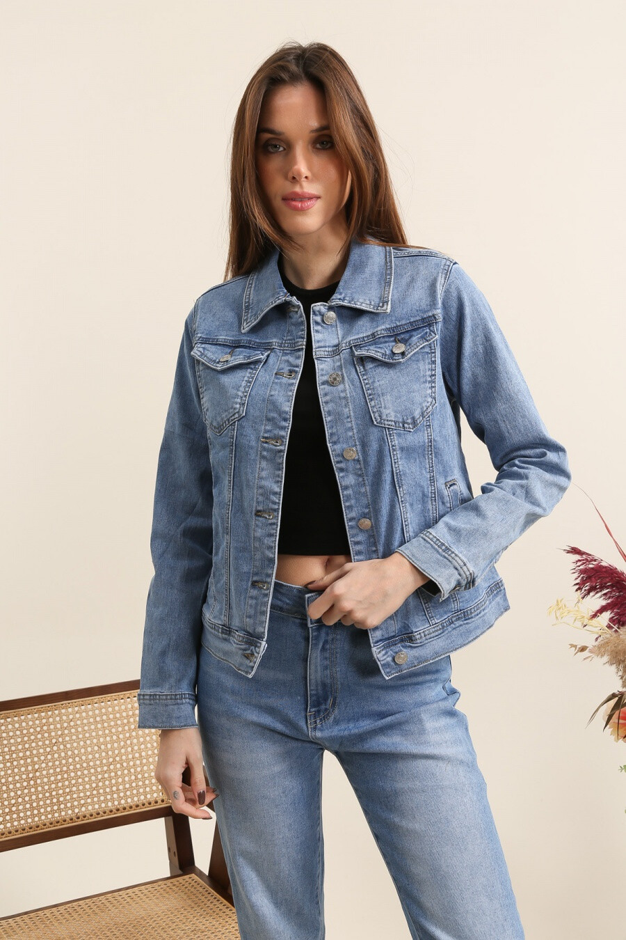 Mayorista G-Smack - chaqueta azul talla grande