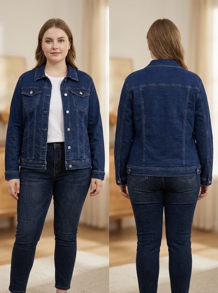 Wholesaler G-Smack - blue denim jacket in super size