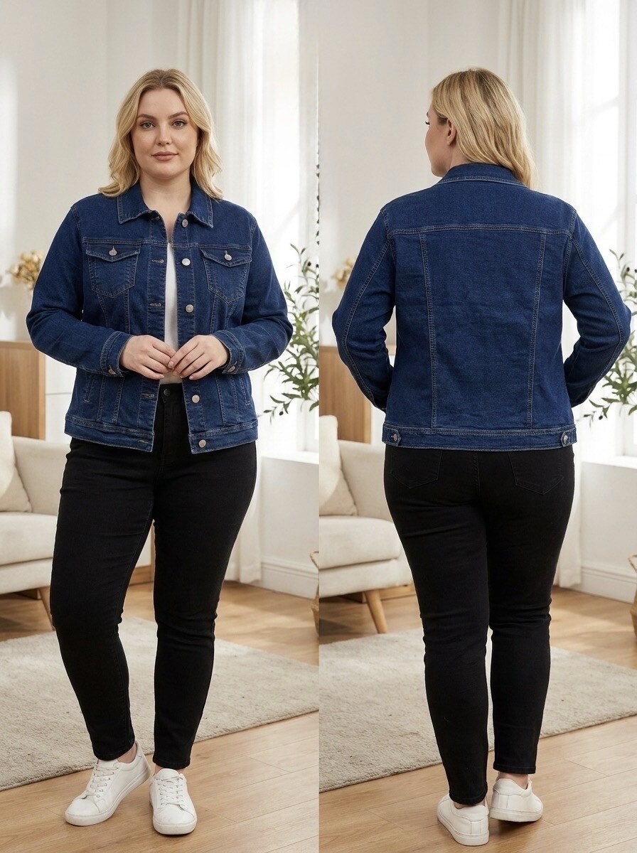 Wholesaler G-Smack - Blue jacket in super size