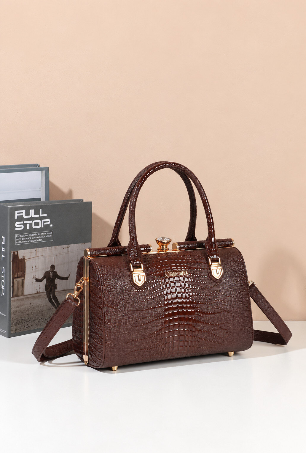 Wholesaler Gallantry Paris - Gallantry Shiny Croco Handbag