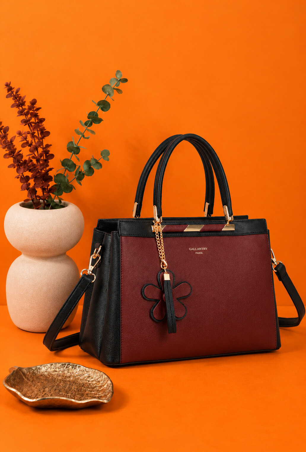 Wholesaler Gallantry Paris - Gallantry Floral Charm Handbag