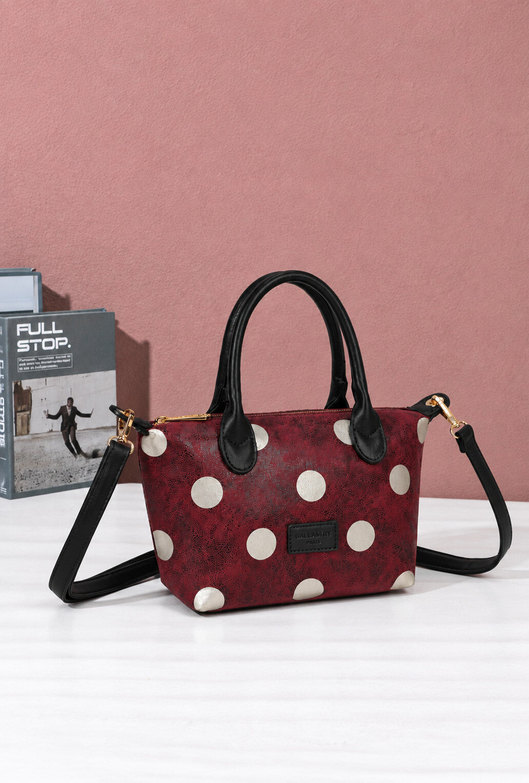 Wholesaler Gallantry Paris - Gallantry Large Polka Dot Handbag