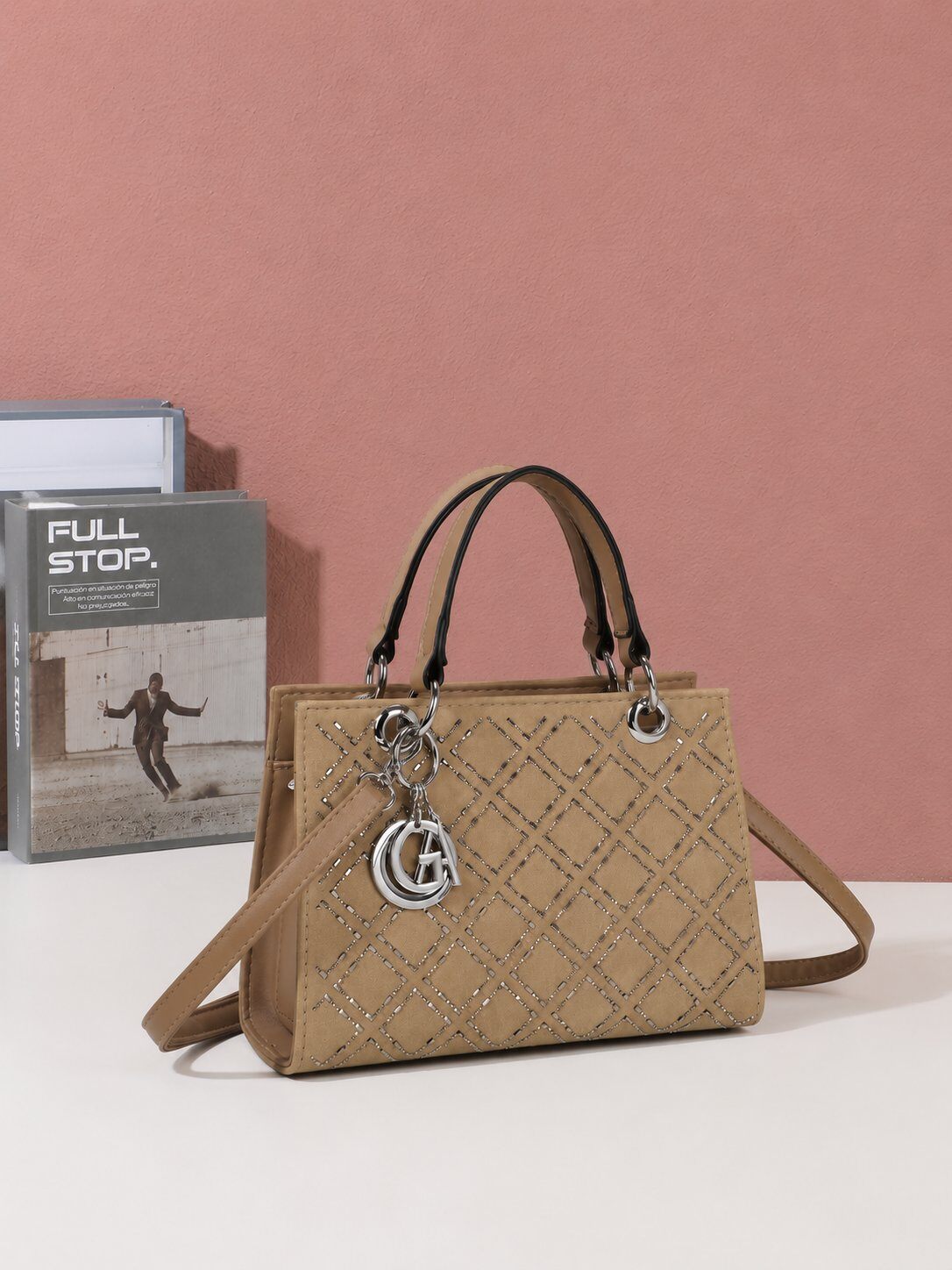 Grossista Gallantry Paris - Borsa a mano con stampa geometrica Gallantry
