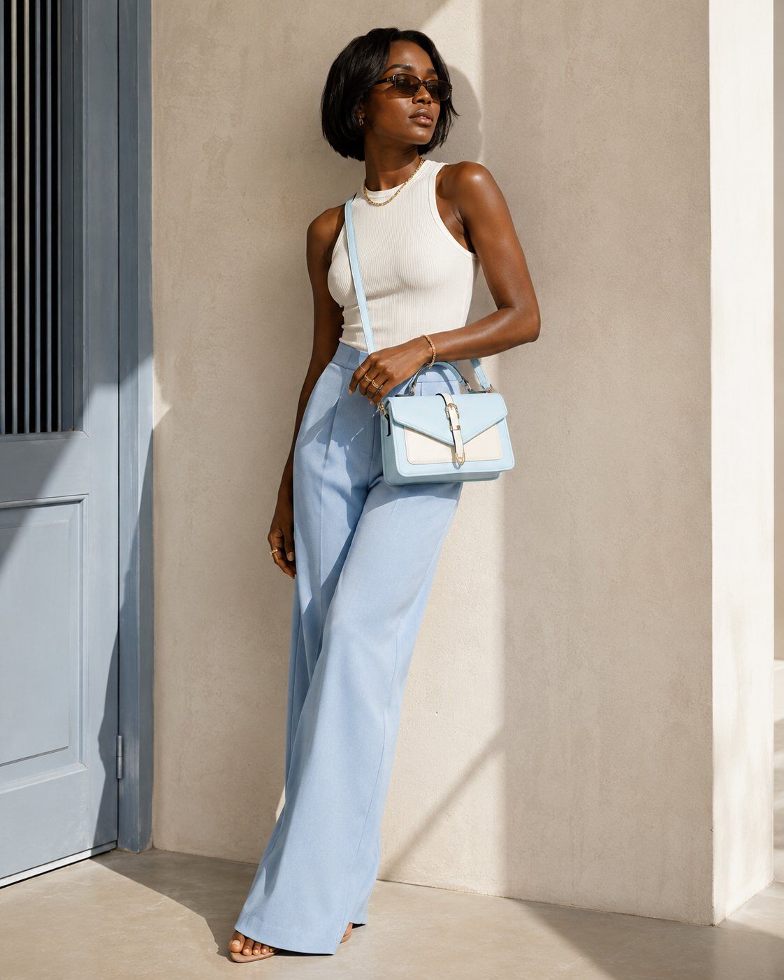 Wholesaler Gallantry Paris - Gallantry two-tone shoulder handbag