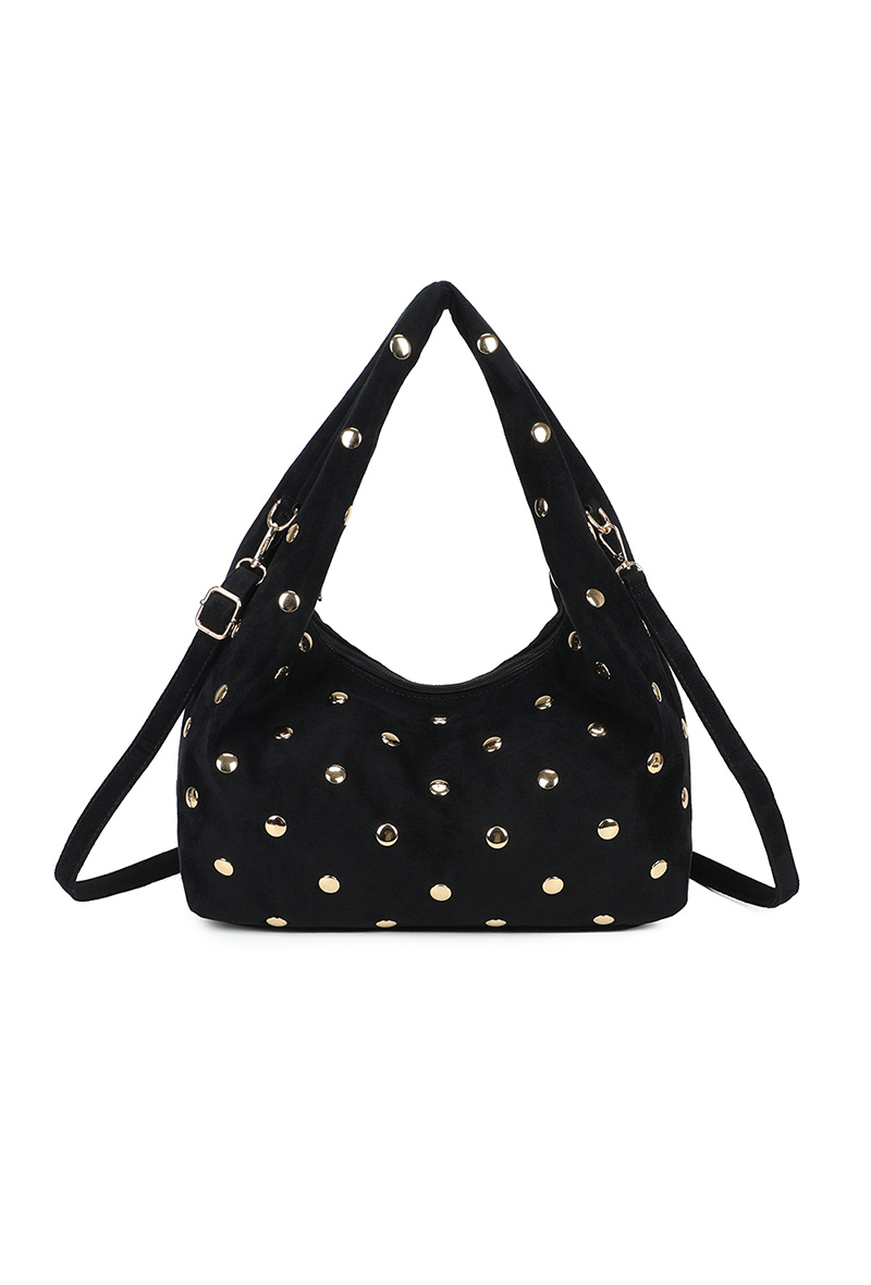 Grossista Gallantry Paris - Borsa a mano in velluto con borchie Gallantry