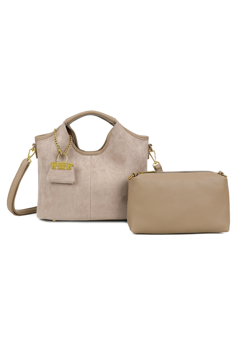 Wholesaler Gallantry Paris - Gallantry mini suede handbag clutch