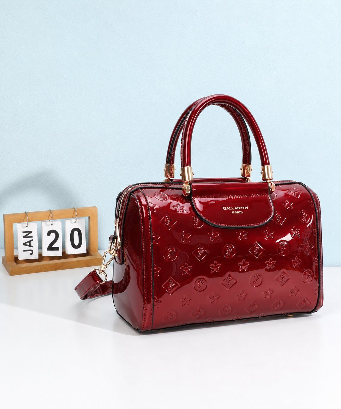 Wholesaler Gallantry Paris - Gallantry Printed Patent Handbag
