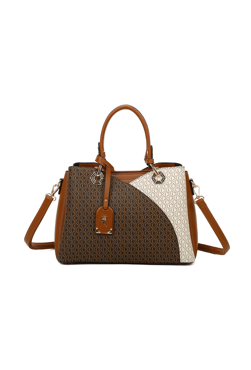 Wholesaler Gallantry Paris - Gallantry Two-Tone Printed Handbag