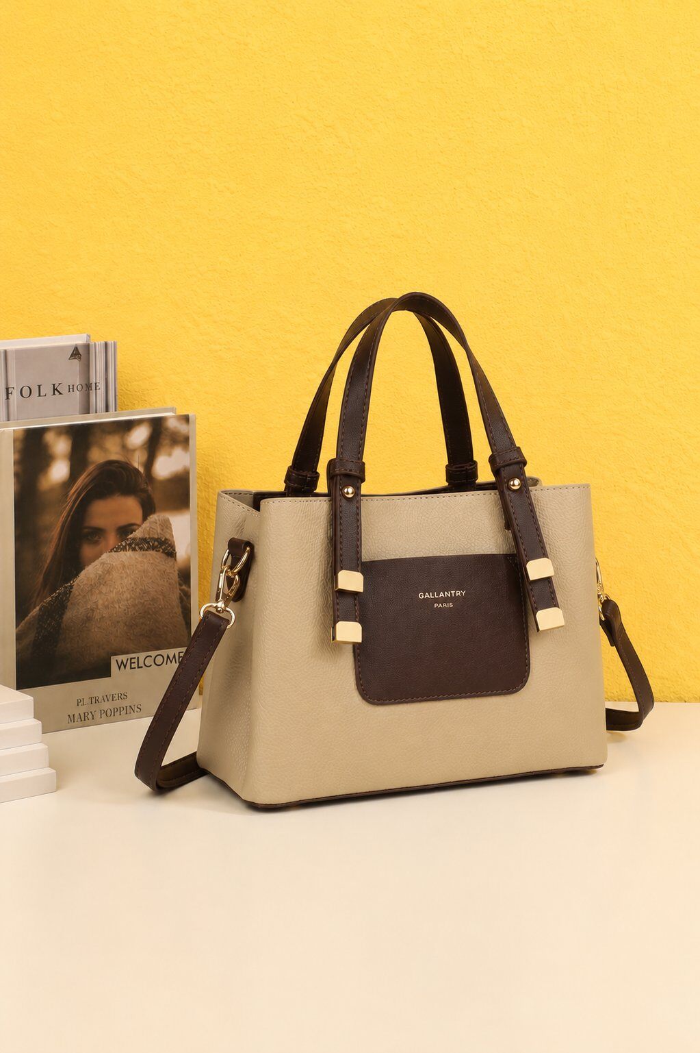Wholesaler Gallantry Paris - Gallantry Contrast Pocket Handbag