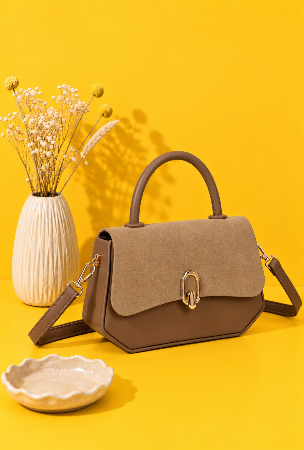 Wholesaler Gallantry Paris - Gallantry Two-Tone Handbag