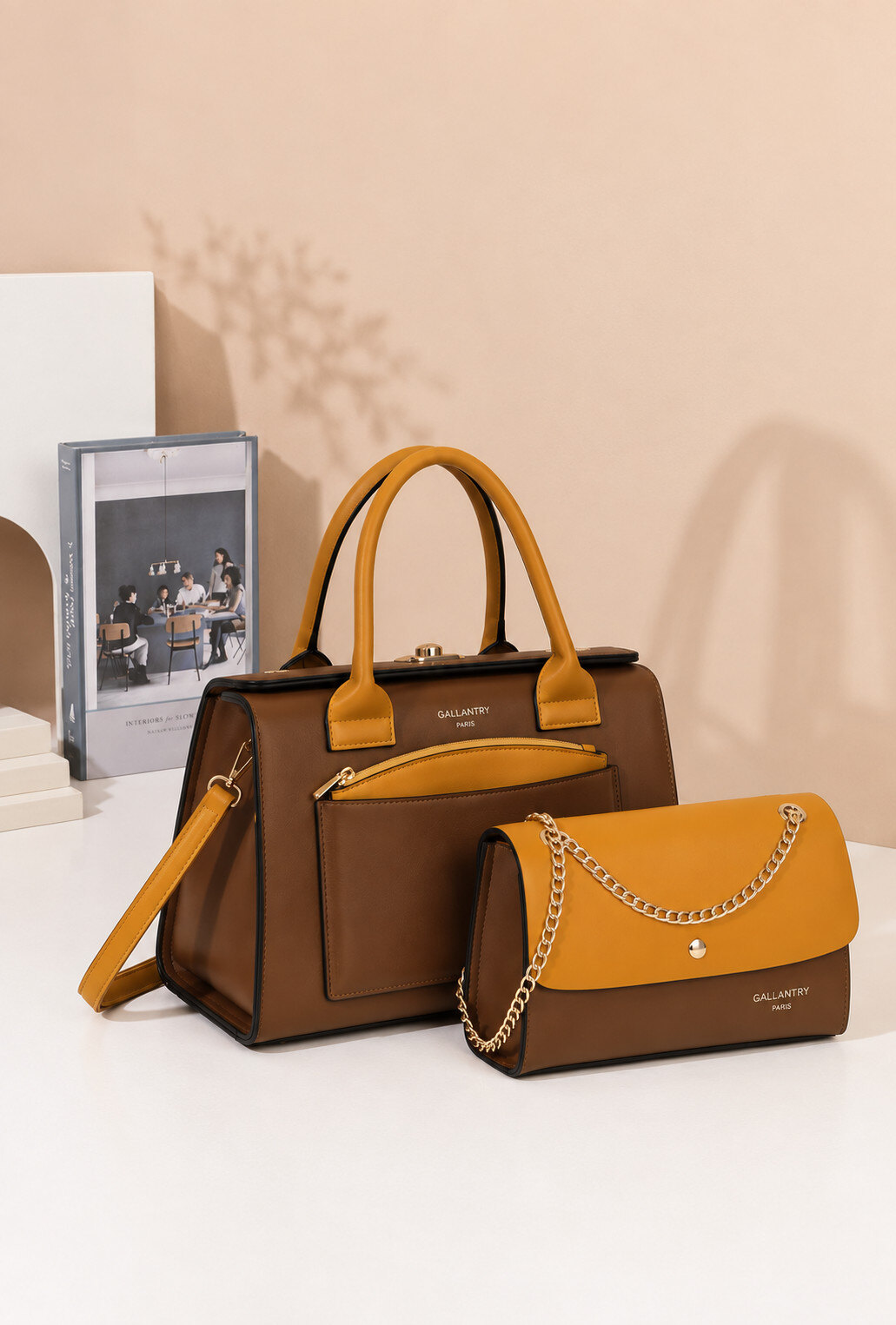 Wholesaler Gallantry Paris - Gallantry Two-Tone Handbag