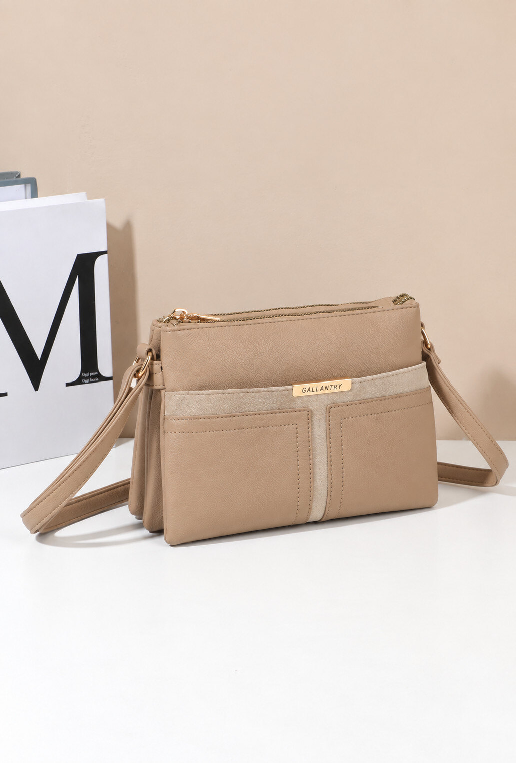 Wholesaler Gallantry Paris - Gallantry crossbody bag with panels