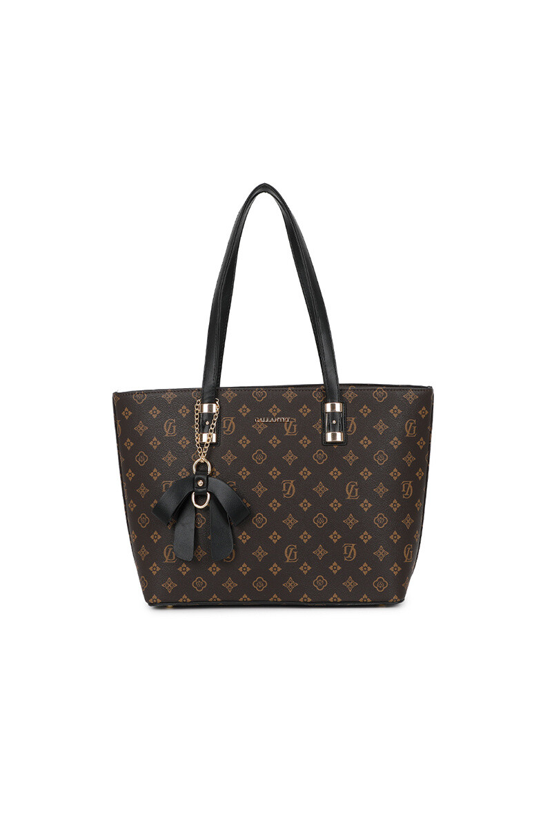 Wholesaler Gallantry - Gallantry printed tote bag and bang chain