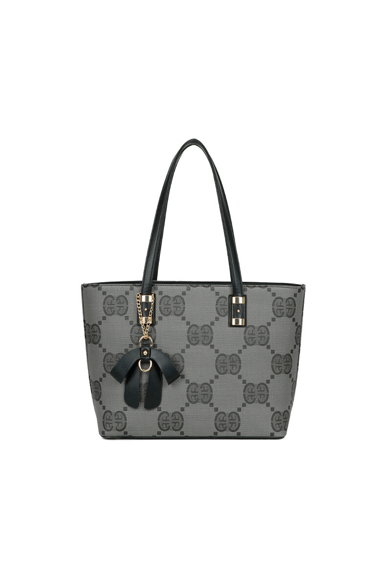 Wholesaler Gallantry - Printed tote bag with bow tie attachment Gallantry