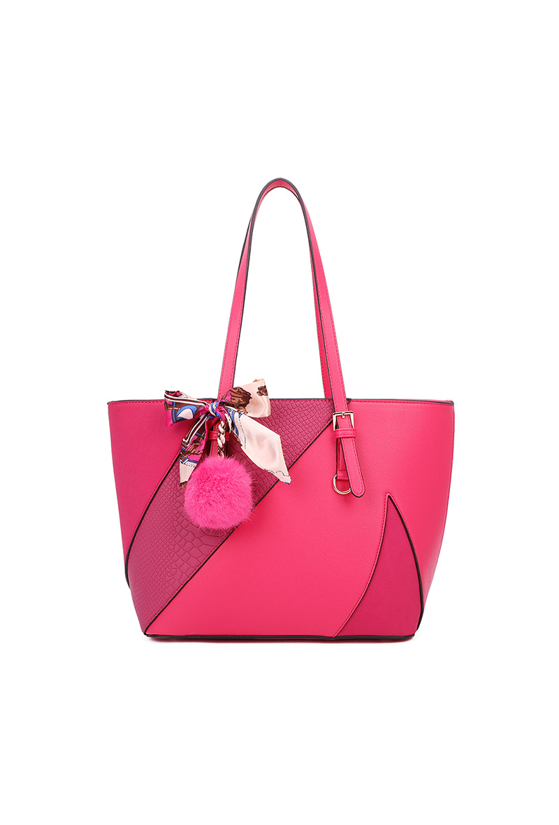 Großhändler Gallantry - Gallantry Krokodil-Shopper mit Pompon-Schal