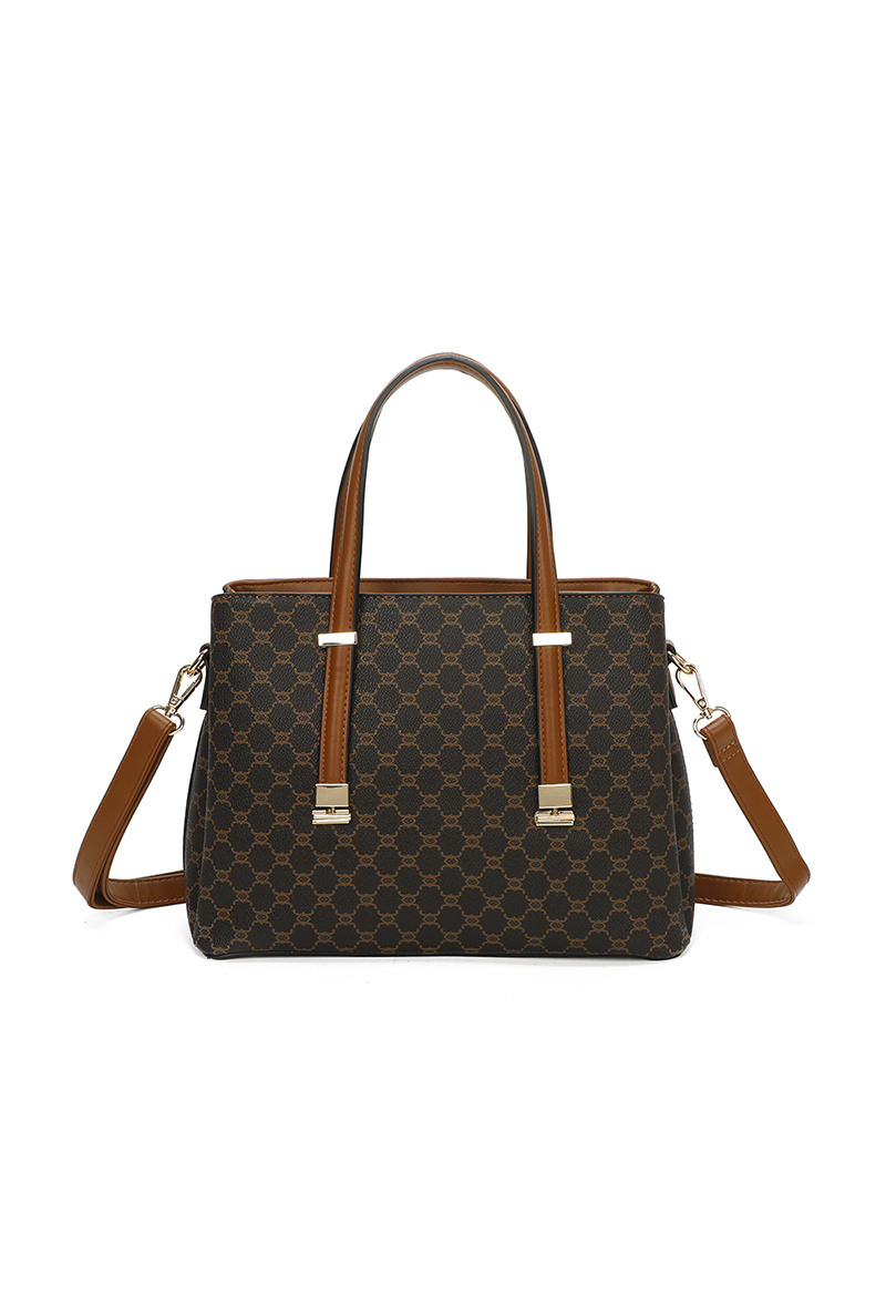 Wholesaler Gallantry Paris - Gallantry printed shoulder tote bag