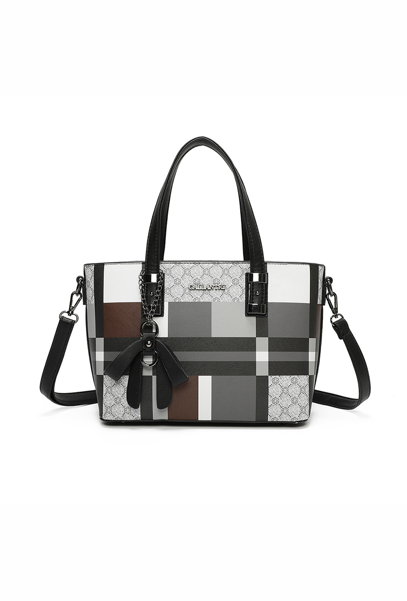 Wholesaler Gallantry Paris - Gallantry plaid print handbag
