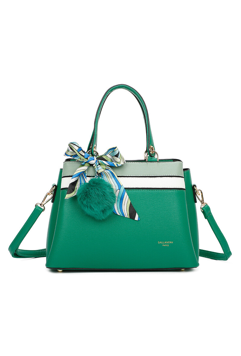 Wholesaler Gallantry - Gallantry pom-pom scarf handbag