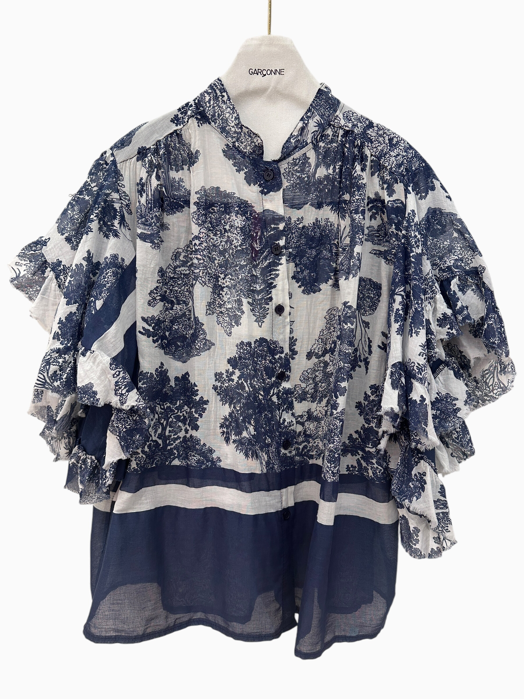 Grossista Garçonne - Blusa di cotone con motivo