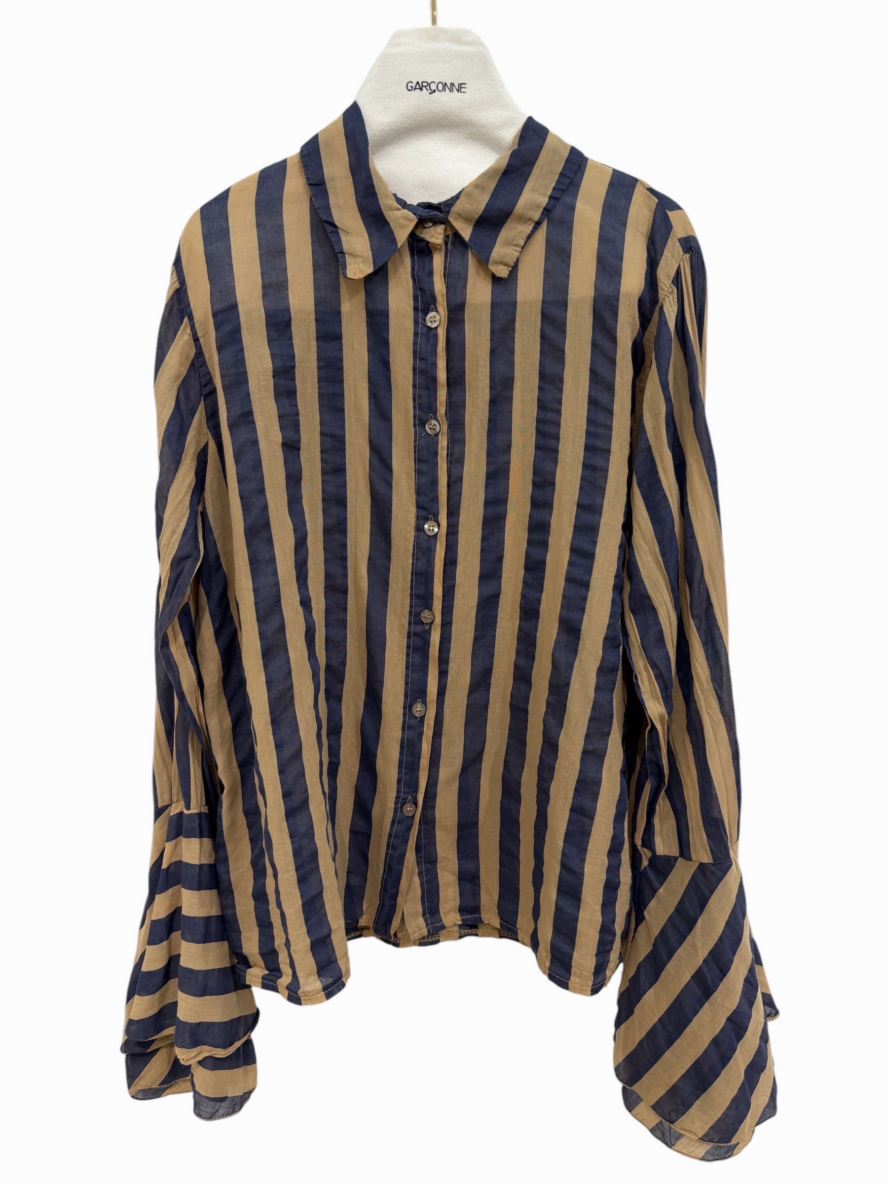 Mayorista Garçonne - Camisas de voile de algodón estampado