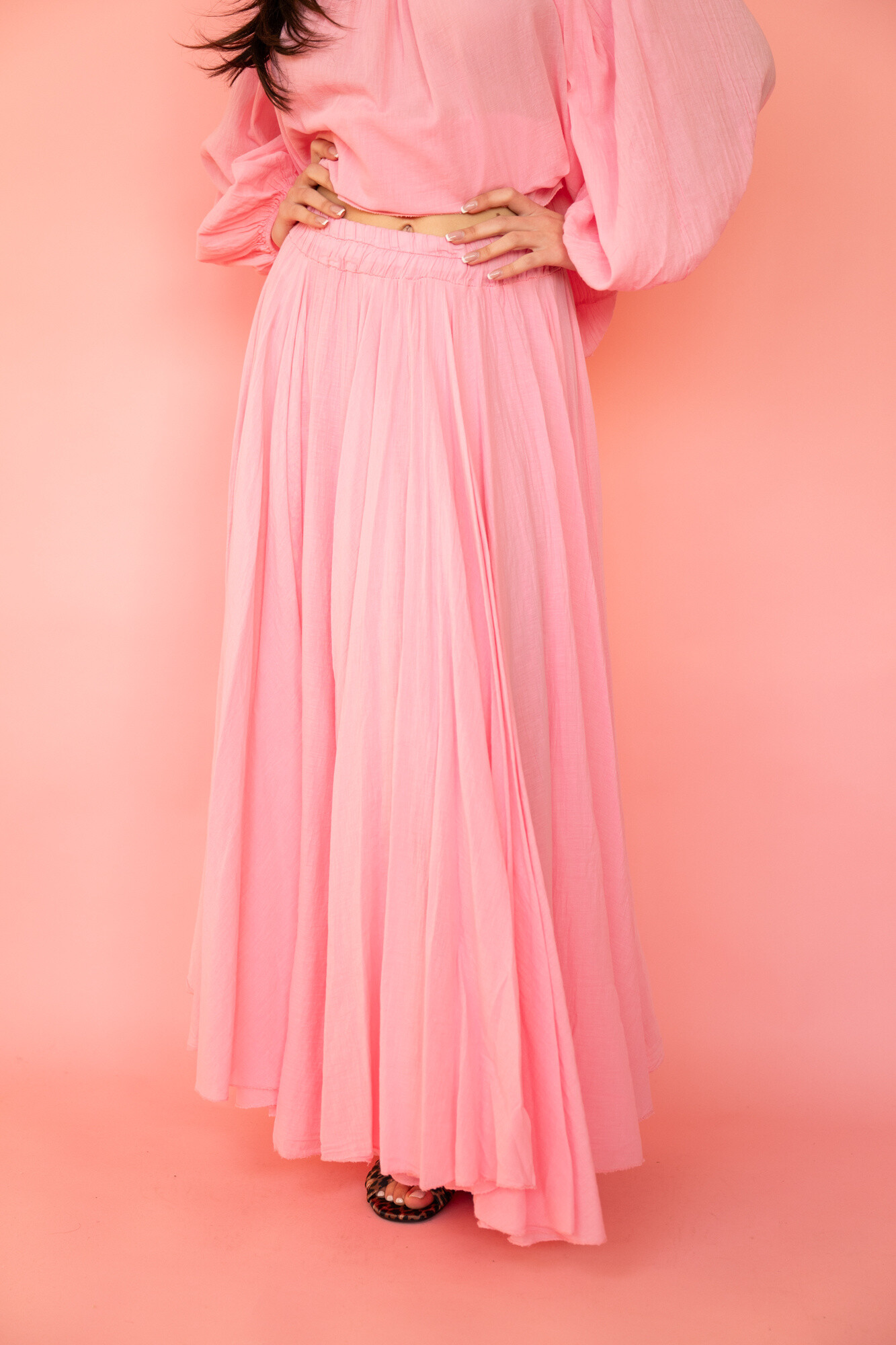 Wholesaler Garçonne - Plain flared skirt