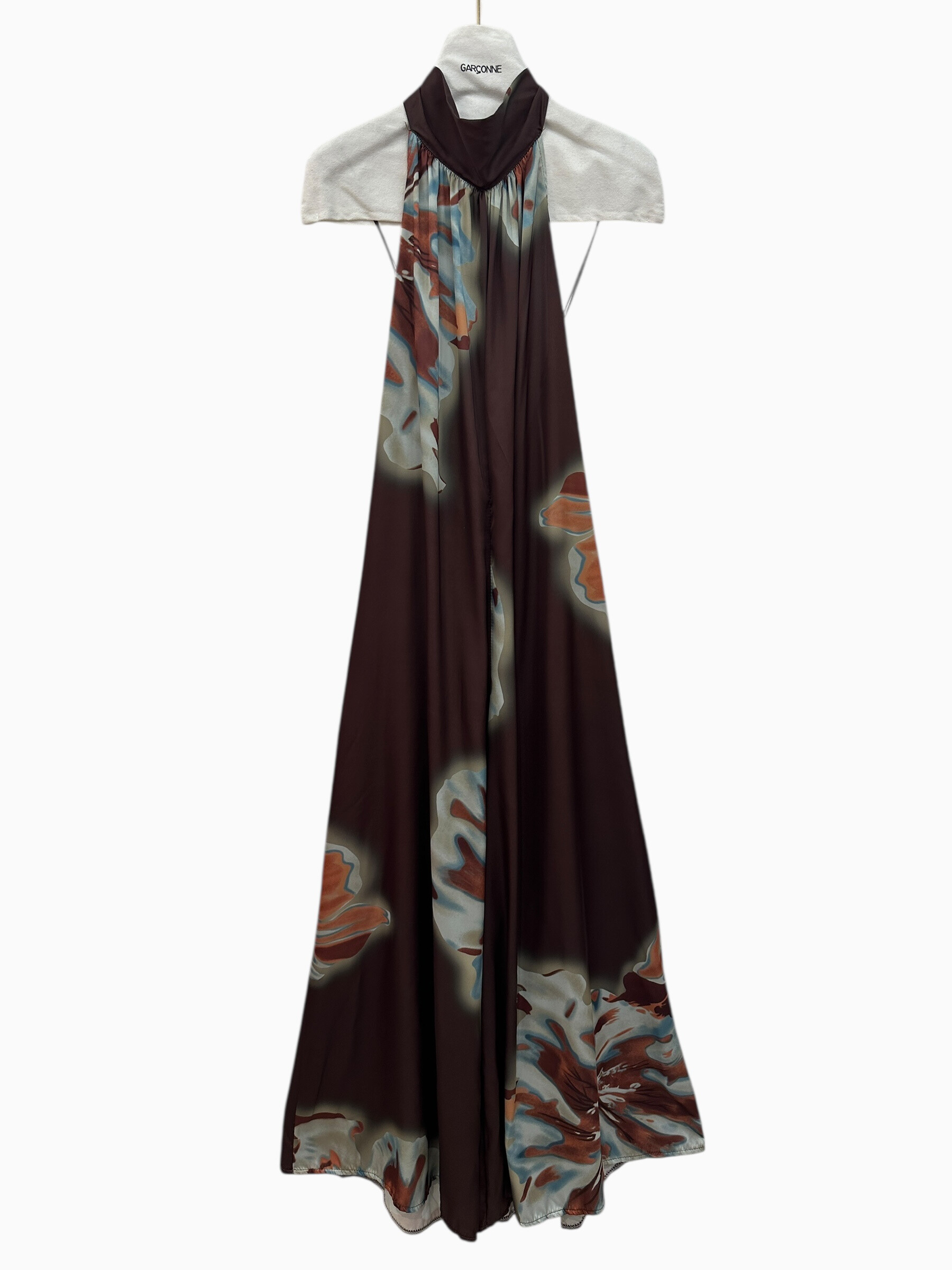 Wholesaler Garçonne - Wide satin patterned jumpsuit