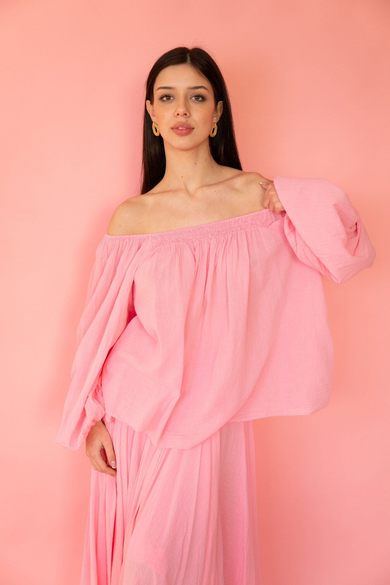 Wholesaler Garçonne - Plain veil blouse