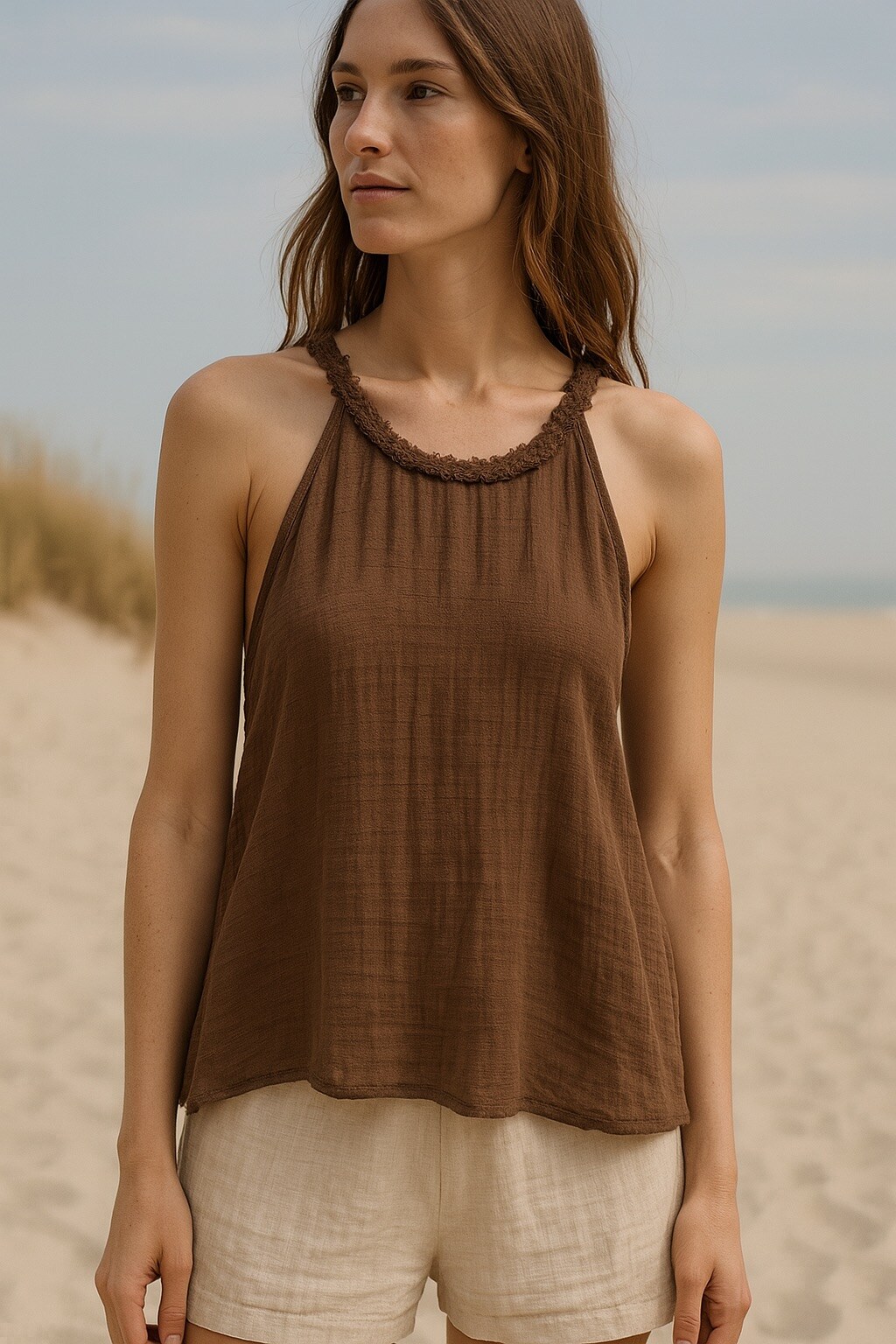 Wholesaler Garçonne - Top with openwork straps