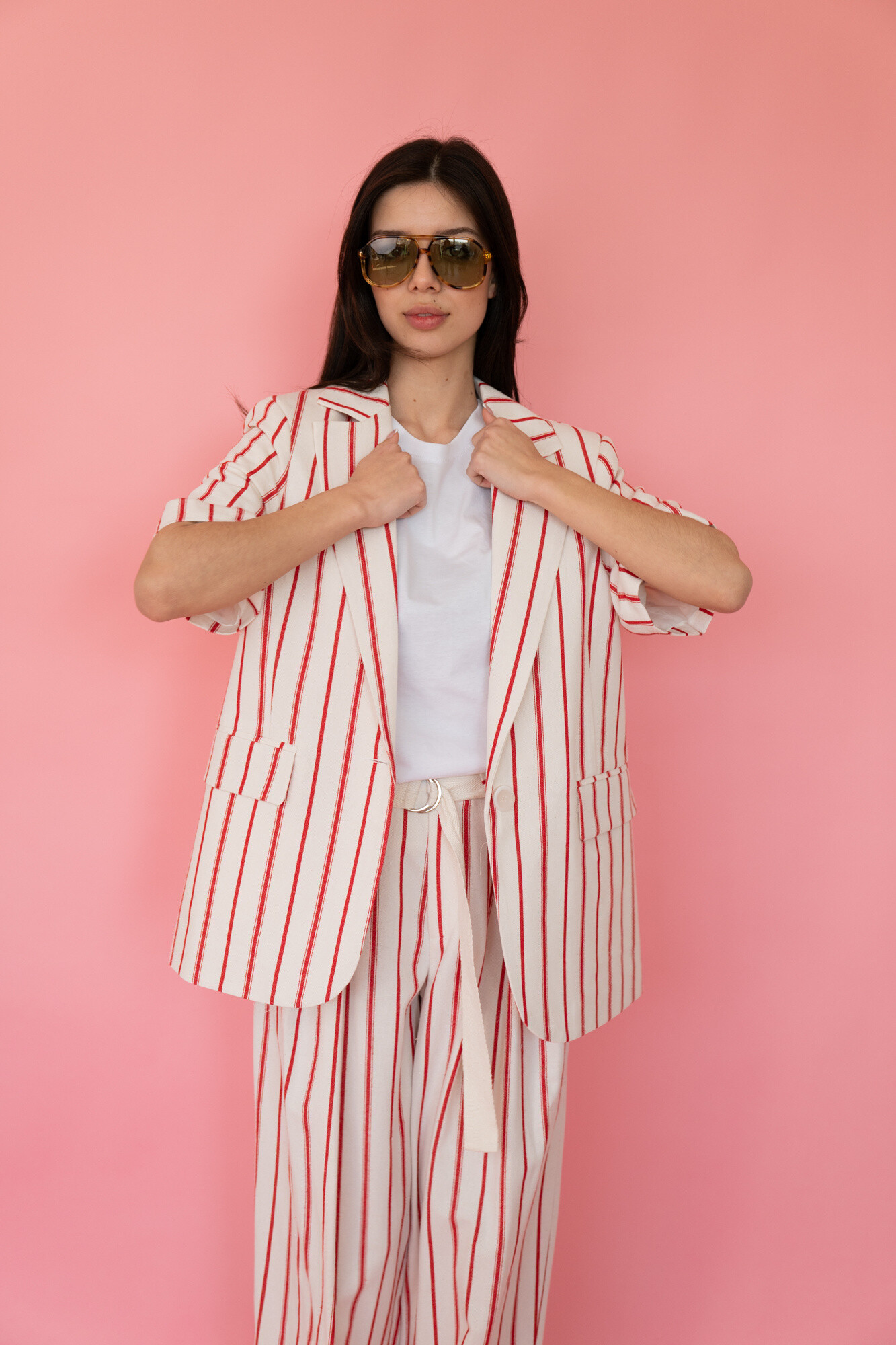 Wholesaler Garçonne - Striped sleeve jacket