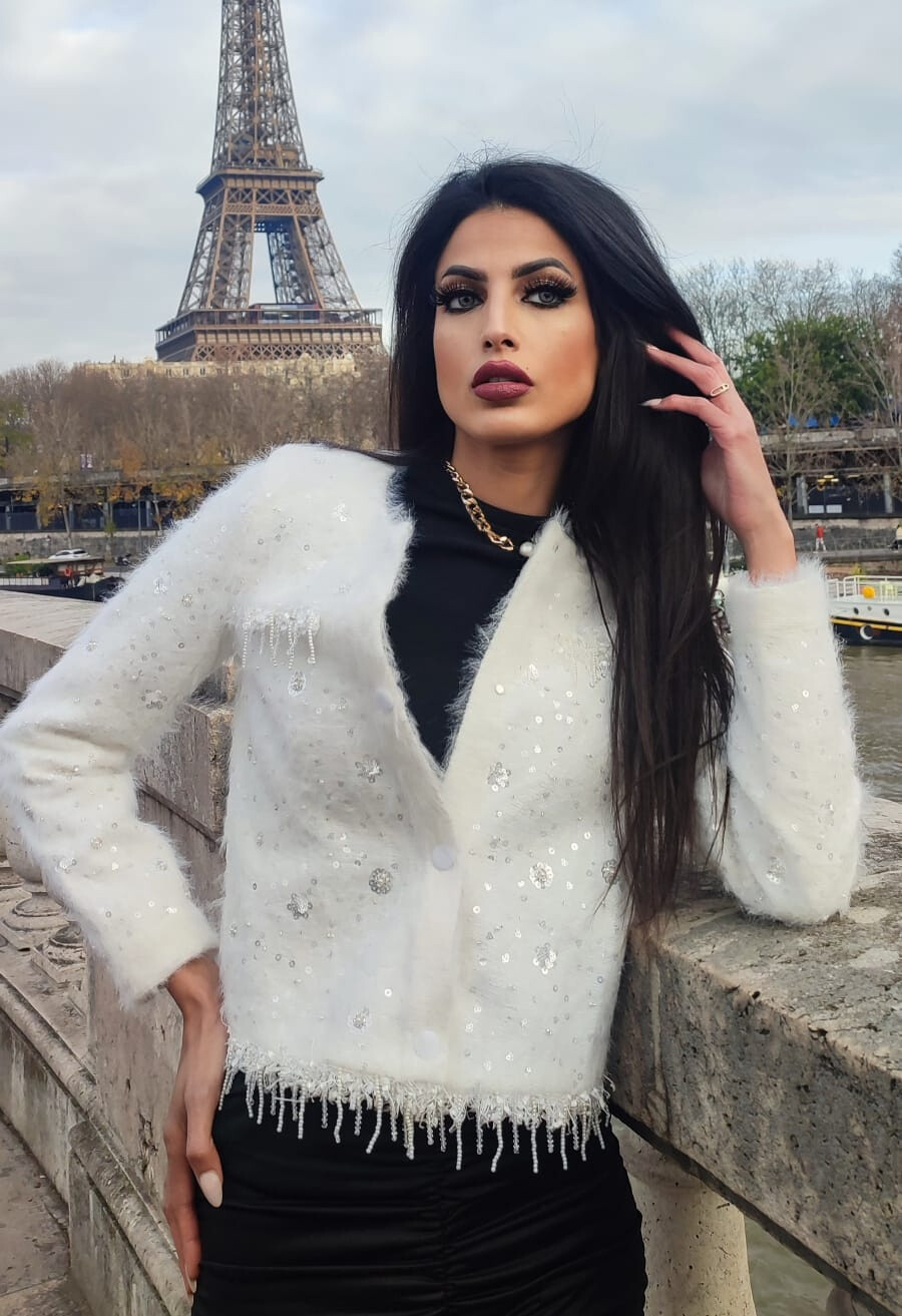 Wholesaler GD Golden Days - Chic jacket decorated with sequins