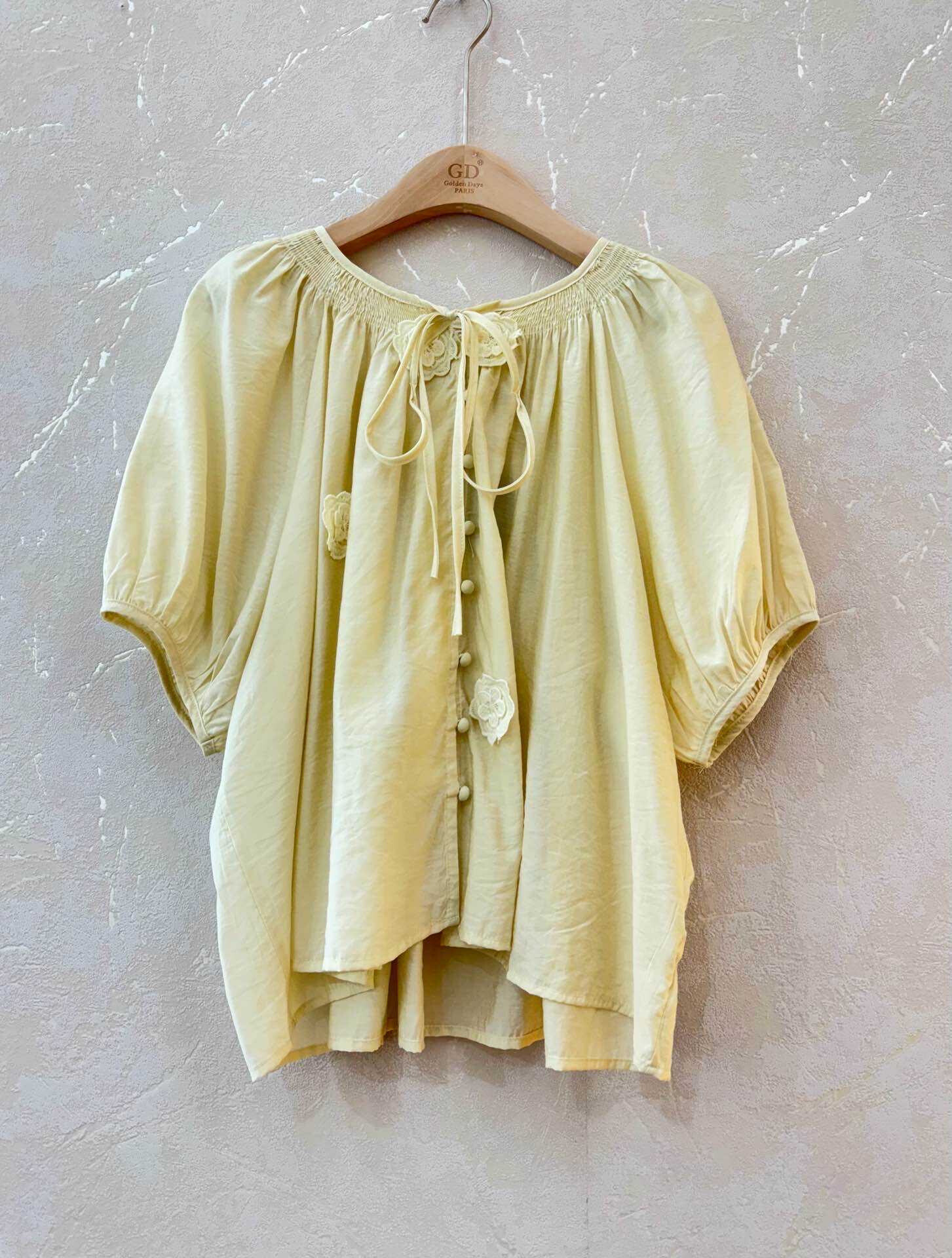 Wholesaler GD Golden Days - Blouse full flower with puffy sleeves