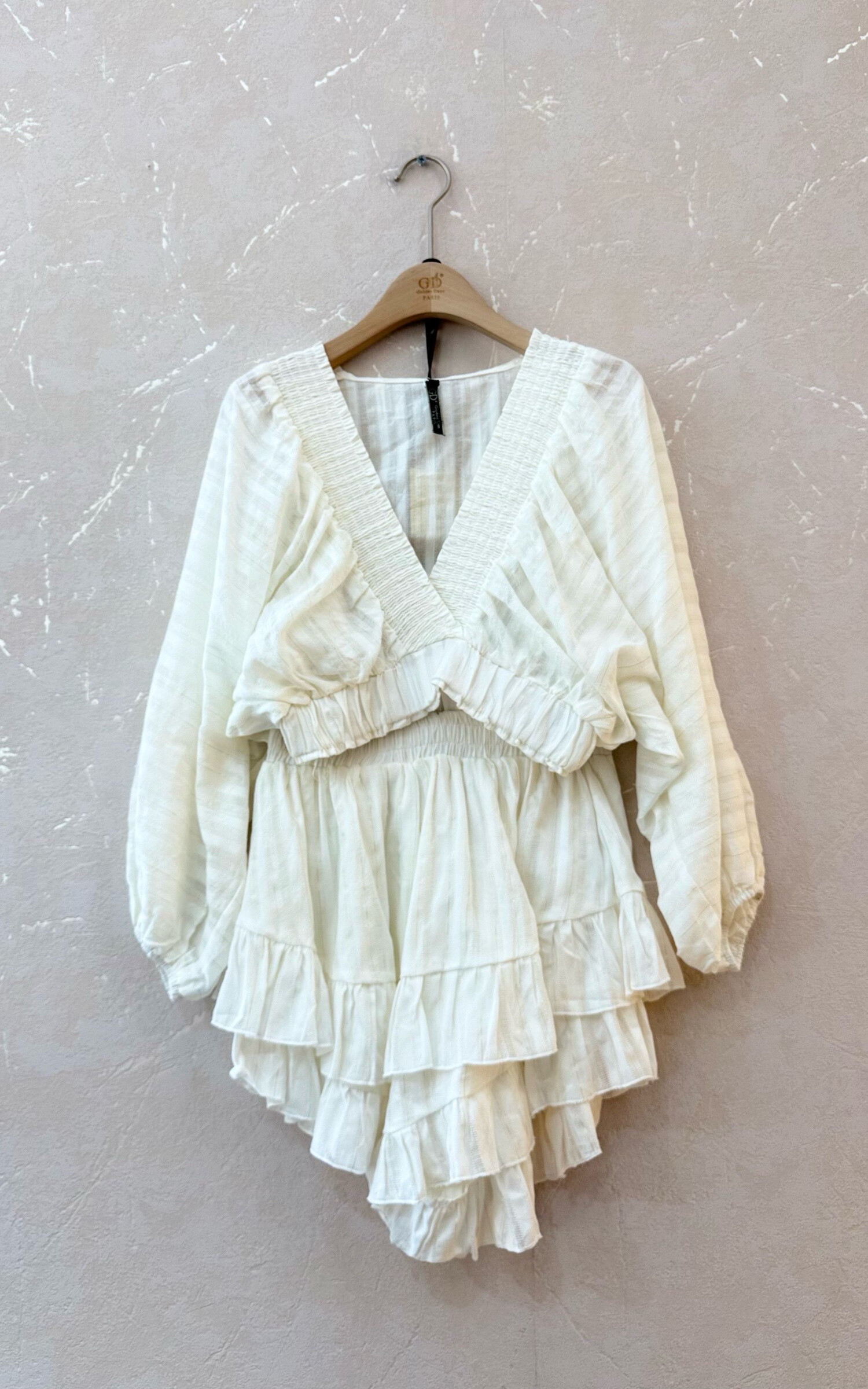 Grossiste GD Golden Days - Ensemble volanté top et short fluide