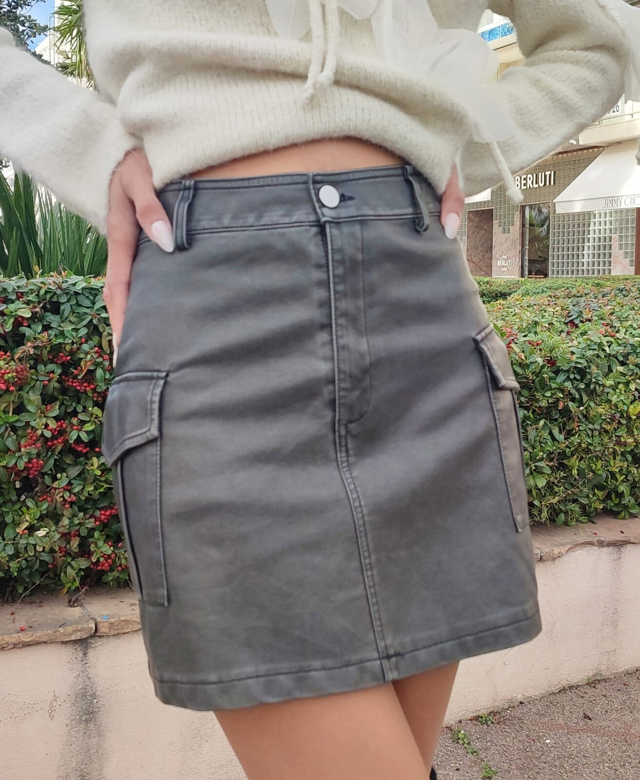 Grossiste GD Golden Days - Jupe cargo chic à poches plaquées