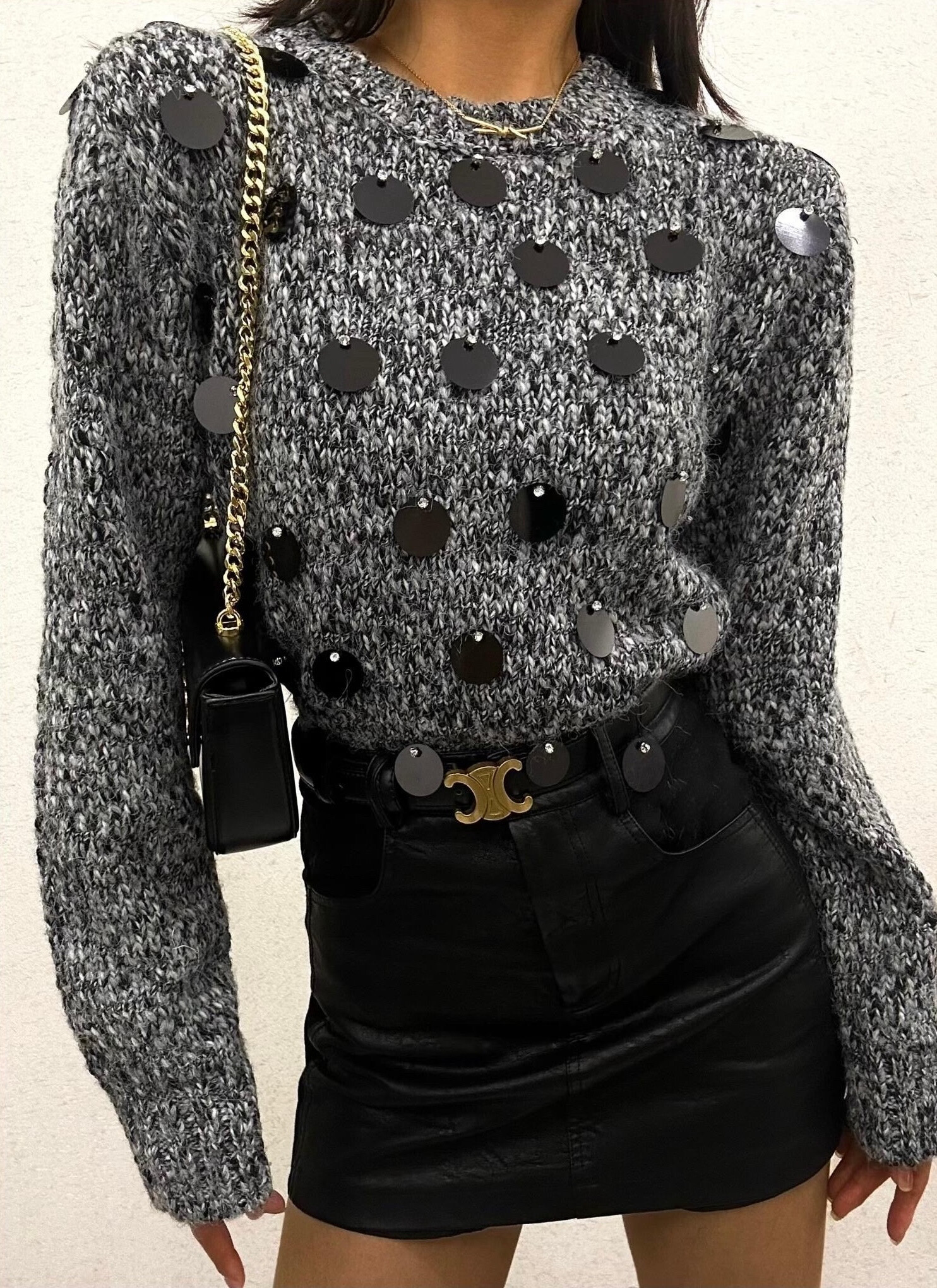 Wholesaler GD Golden Days - Sweater with large sequins